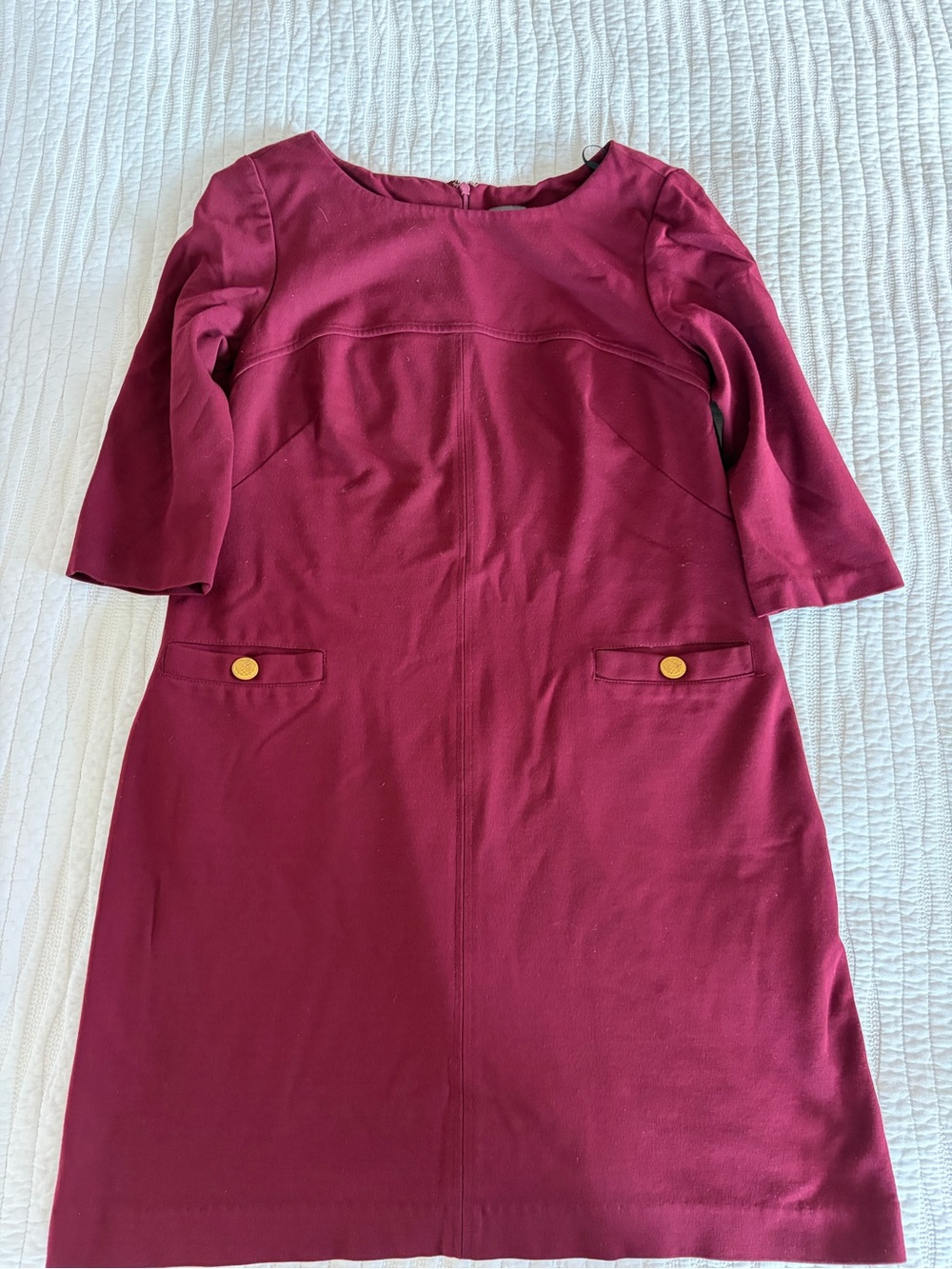 Vince Camuto Burgundy Dress with Logo Tag